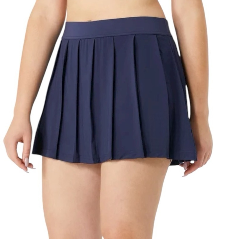 Vintage FILA Navy Pleated Mini Skirt